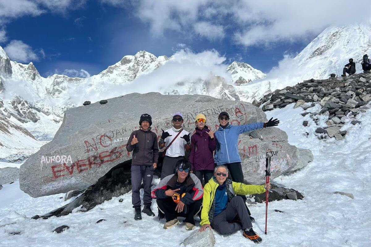 Picture during Everest Base Camp